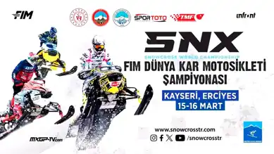 Erciyes'te Dünya Kar Motosikleti Şampiyonası!