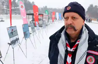 İzciler Kar Altında Şehitleri Anıyor